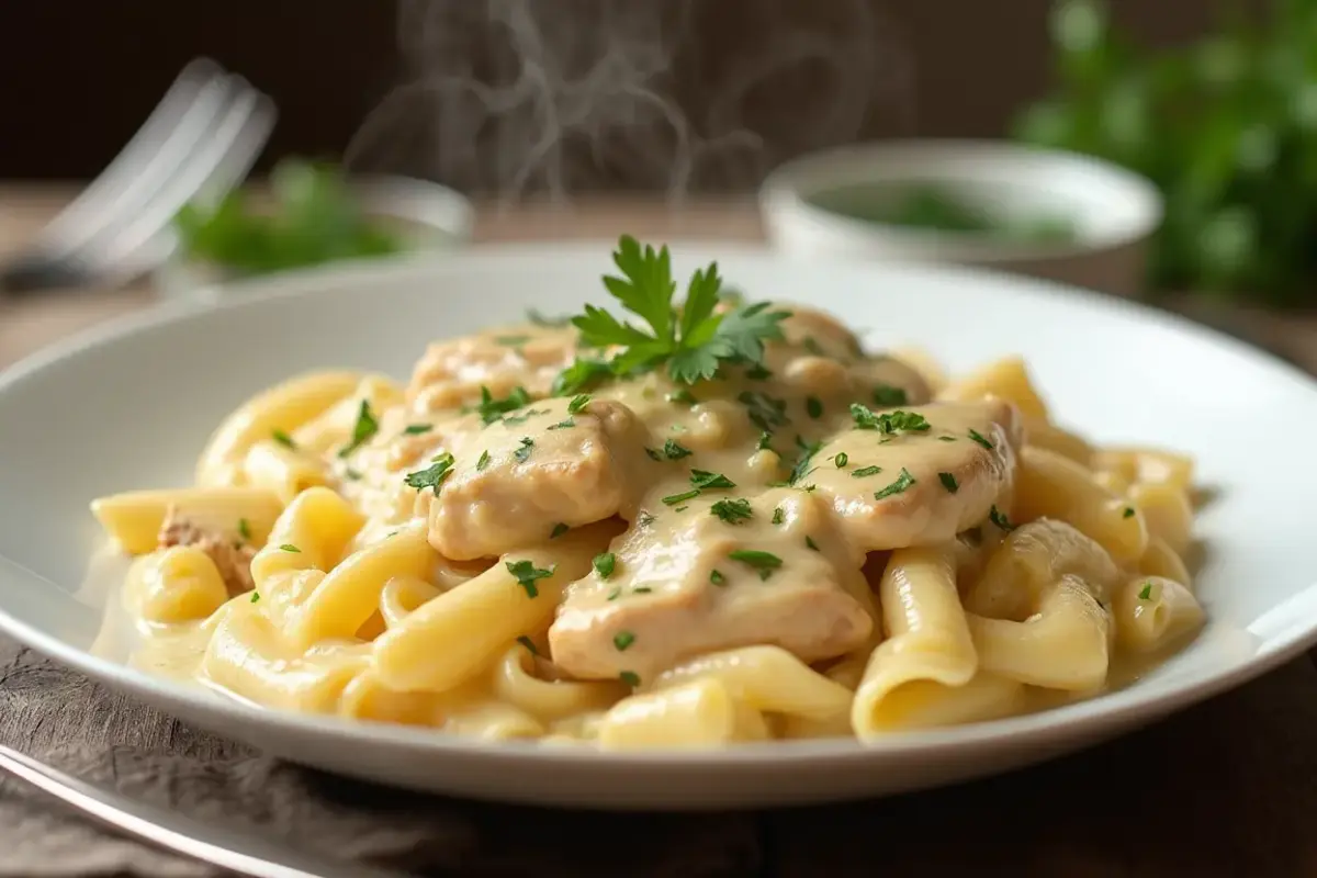 chicken alfredo penne