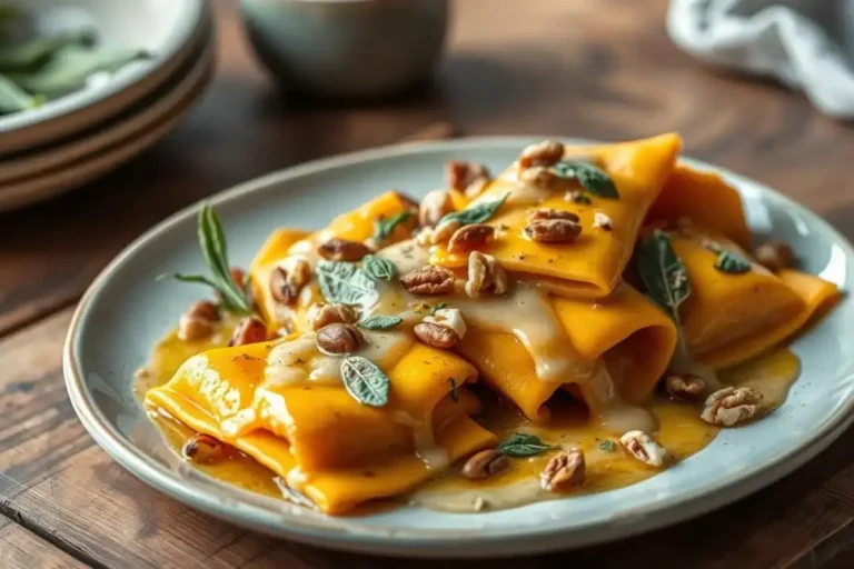 Butternut squash ravioli