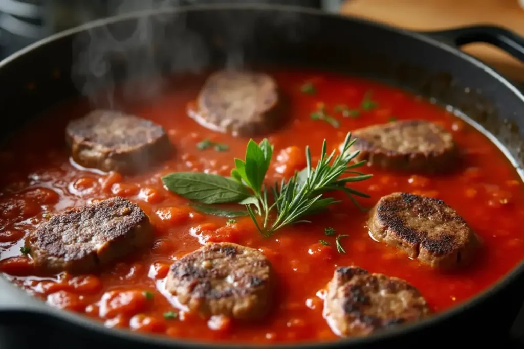 braised beef in tomato sauce