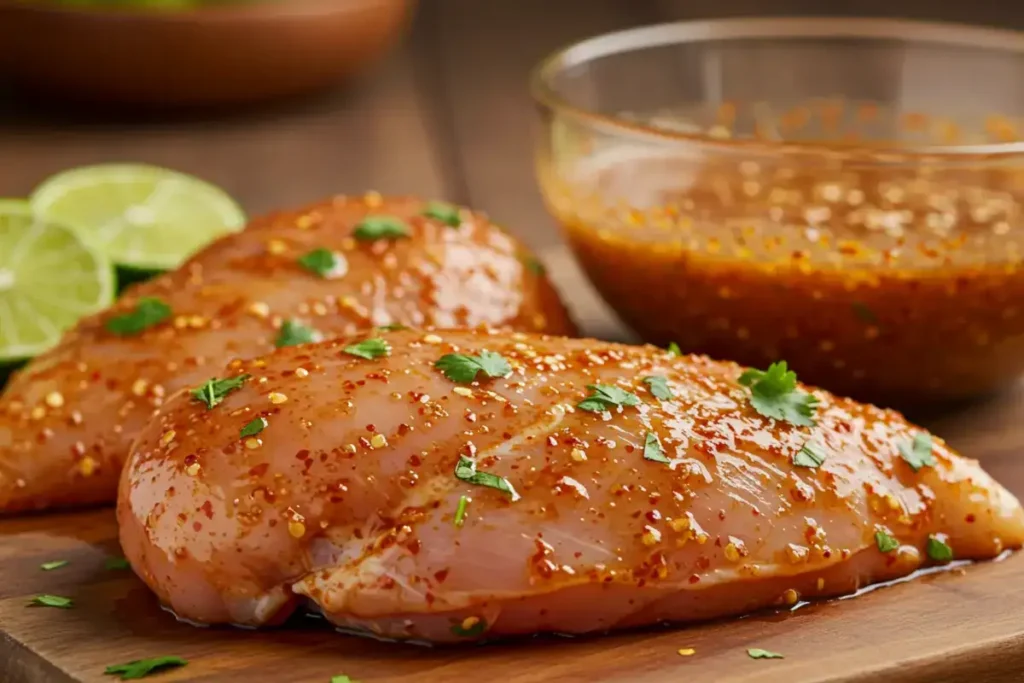 step of San Antonio grilled red pepper Mexican chicken marinade recipe 